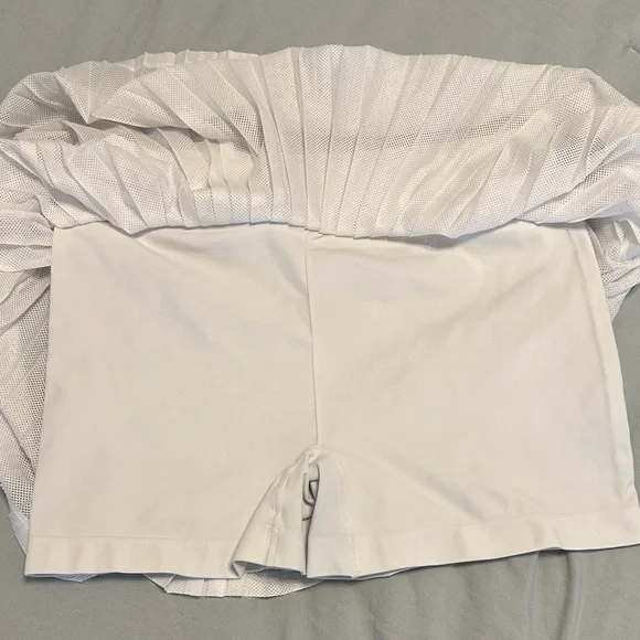 FP Movement Women's Rally Ruffle Mini Skirt, White - Picture 5 of 8